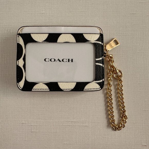 Coach Zip Card Case In Signature Canvas - Picture 10 of 14